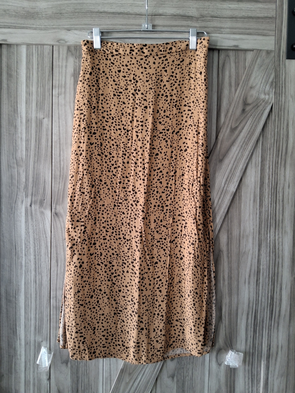 Cotton On Tan Leopard Print Maxi Skirt